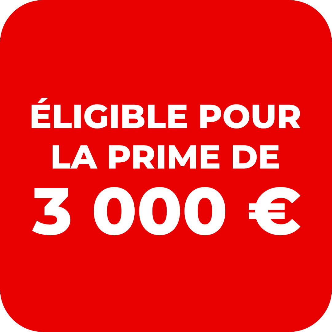 éligible pour la prime gouvernementale