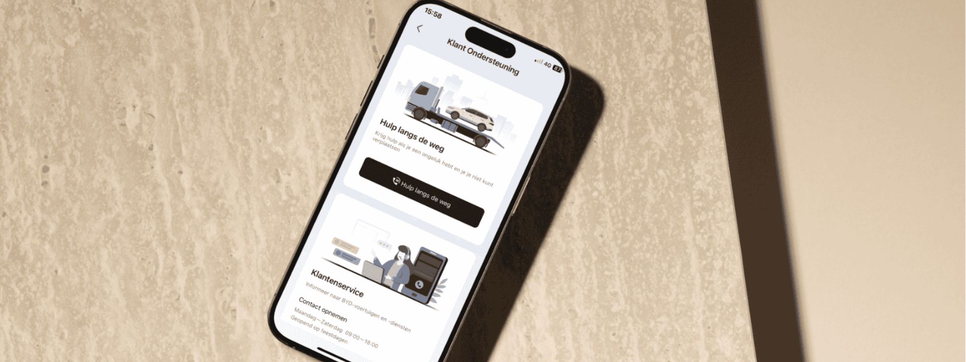 BYD App - Roadside assistance