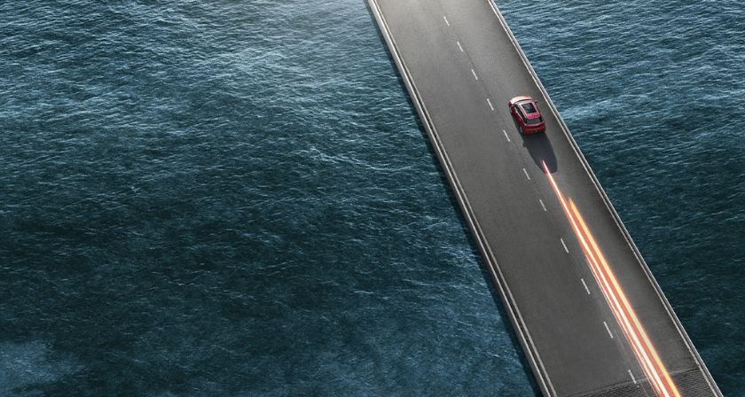 La voiture BYD sur la route